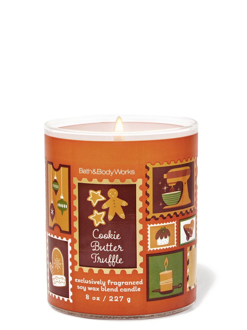 BBW Cookie Butter Truffle Candle Single Wick Bath & Body Works- New
